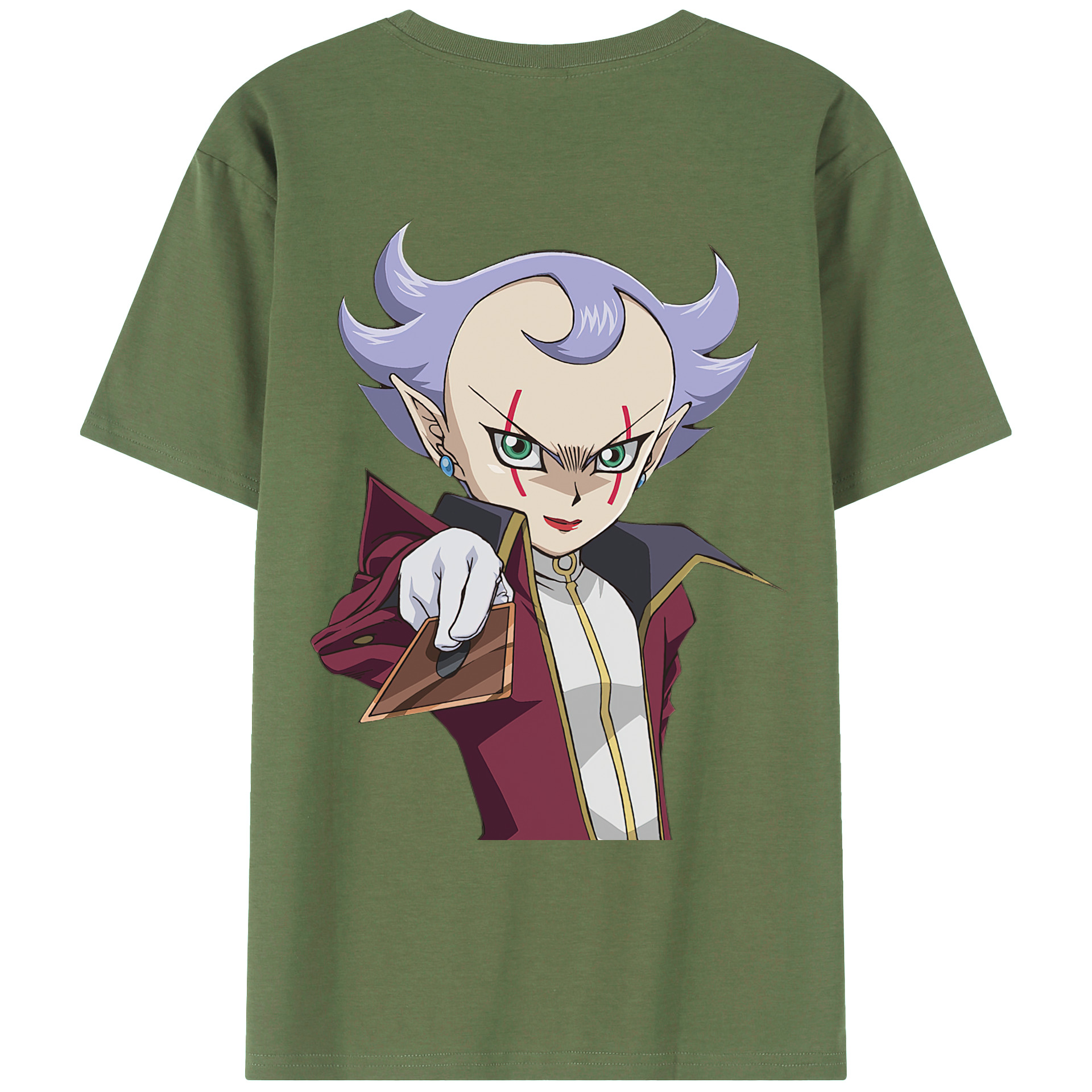 （画像用） 遊☆戯☆王 Yu-Gi-Oh! 綿100％ メンズ半袖Tシャツ（バックプリント） 通気性